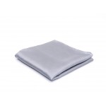 Pochette zijde zilver